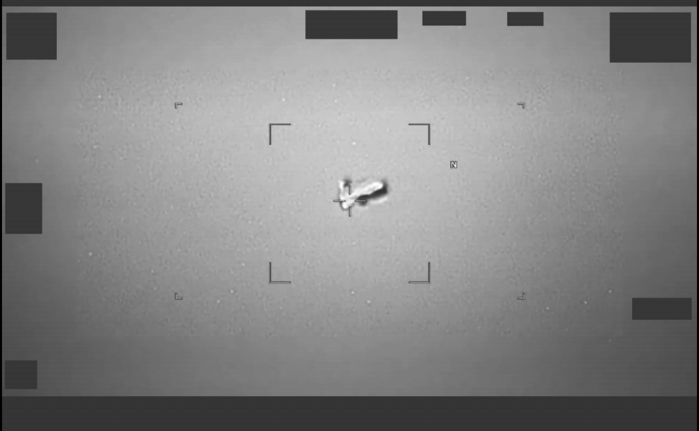 An image of a UFO released in the first batch of files.